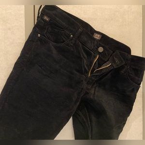 CoH Avedon Black Velvet skinny Jeans low rise 32